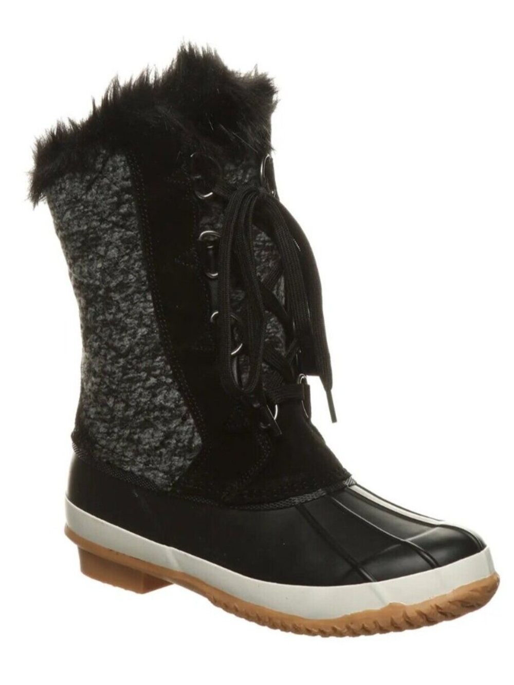Bearpaw Esme Women's Waterproof Insulated Winter Duck Boots Black Size 11